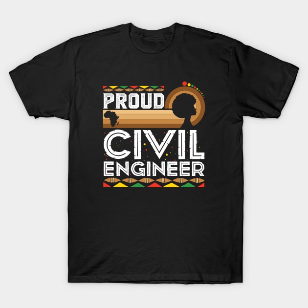 African American Engineer - black history month T-Shirt by SKHR-M STORE